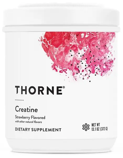 Creatine Monohydrate, căpșună, 375 g, Thorne