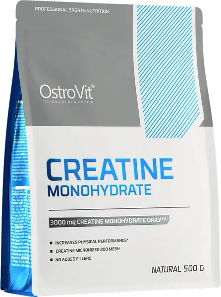 Creatine Monohydrate, fără aromă, 500 g, OstroVit
