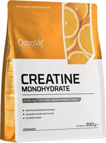 Creatine Monohydrate, portocală, 300 g, OstroVit