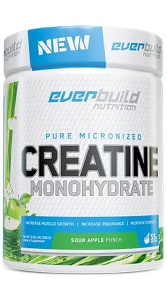 Creatine Monohydrate, punch de mere, 300 g, Everbuild
