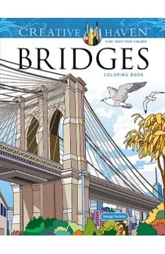 Creative Haven Bridges Coloring Book - George Toufexis