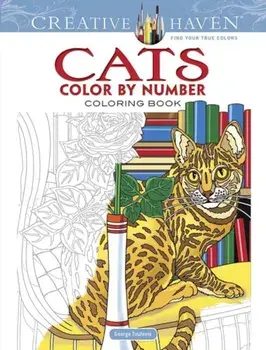 Creative Haven Cats Color by Number Coloring Book, Paperback/George Toufexis