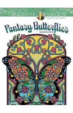 Creative Haven Fantasy Butterflies Coloring Book