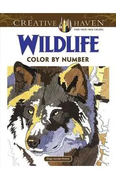 Creative Haven Wildlife Color by Number Coloring Book - Diego Jourdan Pereira