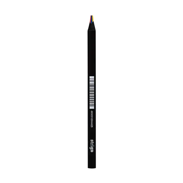 Creioan colorat Strigo multicolor, corp negru