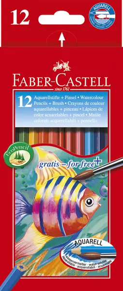 Creioane acuarela Faber-Castell - 12 bucati