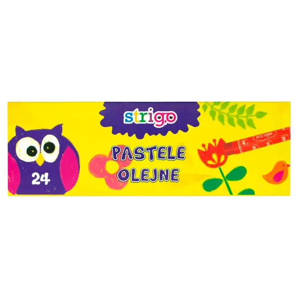Creioane cerate Strigo, 24 culori set