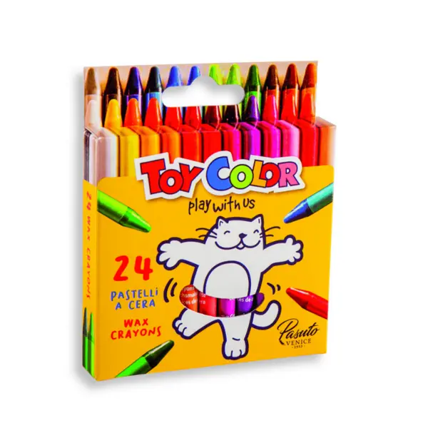 Creioane cerate Toy Color 24 bucati Creioane cerate Toy Color 24 bucati