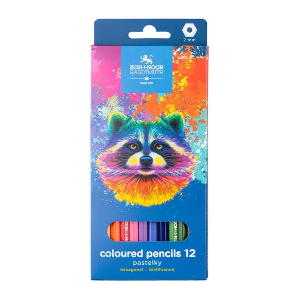 Creioane color, 12culori, Raton, Koh-I-noor