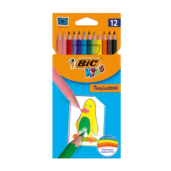 Creioane color, 12culori, Tropicolors Bic