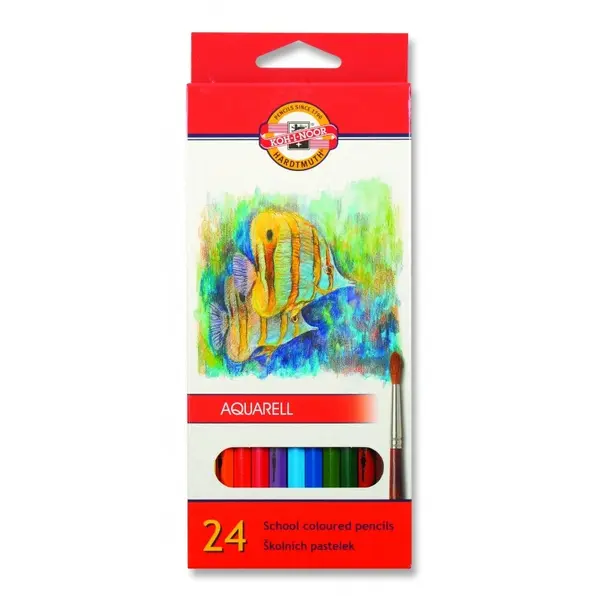 Creioane color, 24culori, Aquarell Pesti Koh-I-Noor
