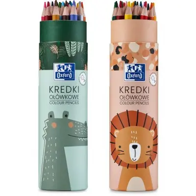Creioane color, 26buc/set, rotunde Oxford Kids