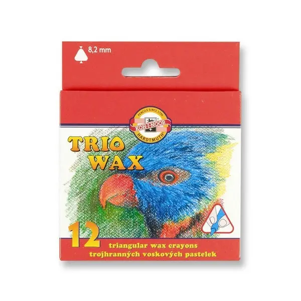 Creioane color cerate, 12culori, Trio Wax Koh-I-Noor