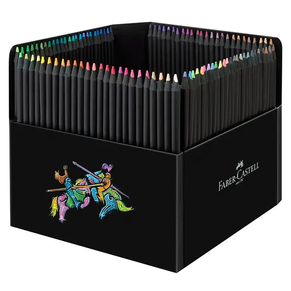 Creioane colorate, 100buc/set, Black Edition, Faber-Castell