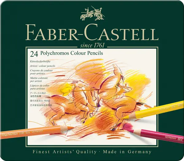 Creioane colorate 24 cul Polychromos Faber-Castell Creioane colorate 24 cul Polychromos Faber-Castell