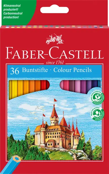 Creioane colorate 36 culori Faber-Castell Creioane colorate 36 culori Faber-Castell