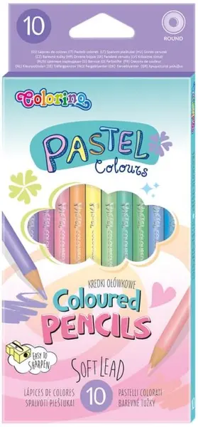 Creioane colorate Colorino Pastel - 10 culori