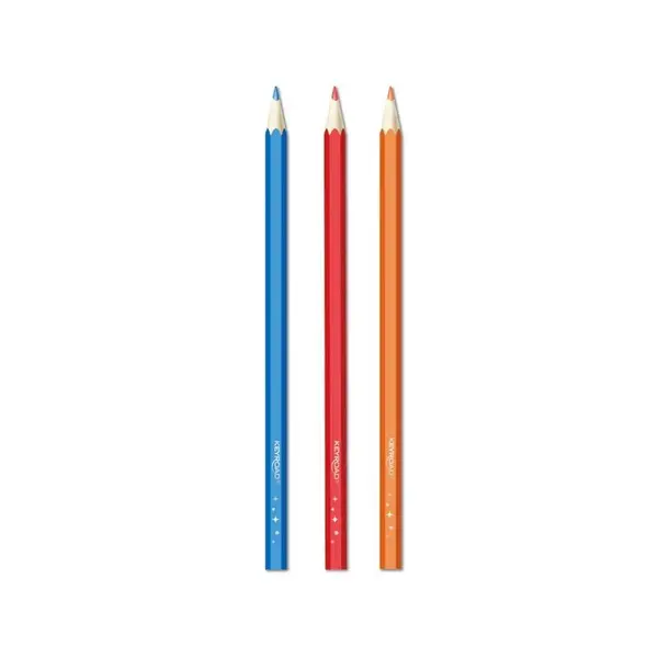 Creioane colorate Keyroad hexagonale, 12 culori set, mina 2.9 mm