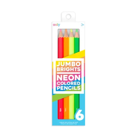 Creioane Colorate Neon Jumbo Brights - set de 6
