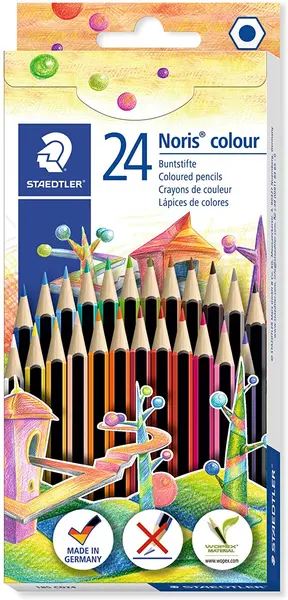 Creioane colorate Staedtler Noris Colour 185 - 24 de culori