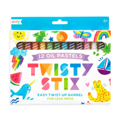 Creioane pictura cu ulei, Twisty Stix, set 12 culori