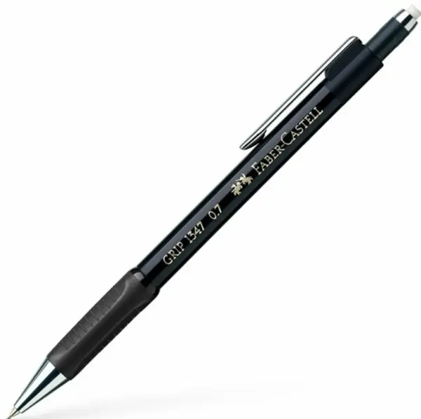 Creion automat Faber-Castell Grip - 0.7 mm, negru