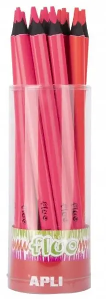 Creion colorat Apli - Jumbo Neon, roz