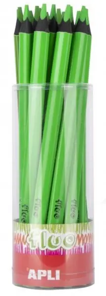 Creion colorat Apli - Jumbo Neon, verde
