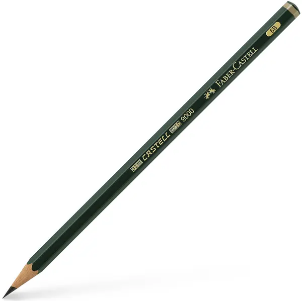 Creion cu grafit Faber-Castell 9000 - 6B