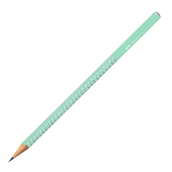 Creion fara guma, Sparkle 2026, mina B, Faber-Castell, menta