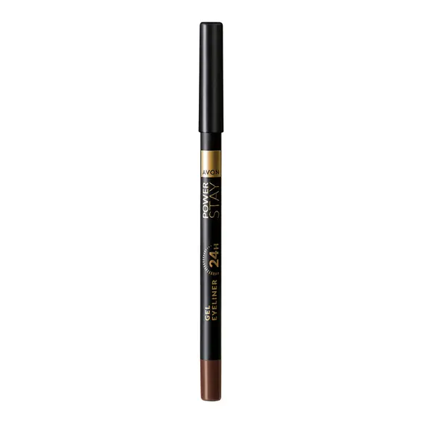 Creion gel pentru contur ochi Power Stay 24h Chocolate Brown, 1.2g, Avon