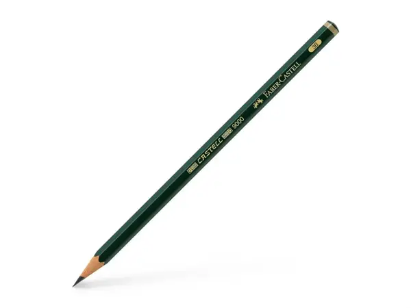 Creion grafit 3B Faber-Castell Castell 9000, hexagonal, fara guma