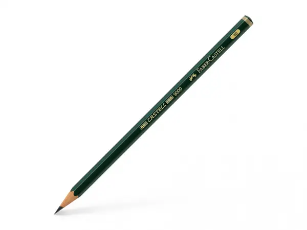 Creion grafit 4B Faber-Castell Castell 9000, hexagonal, fara guma