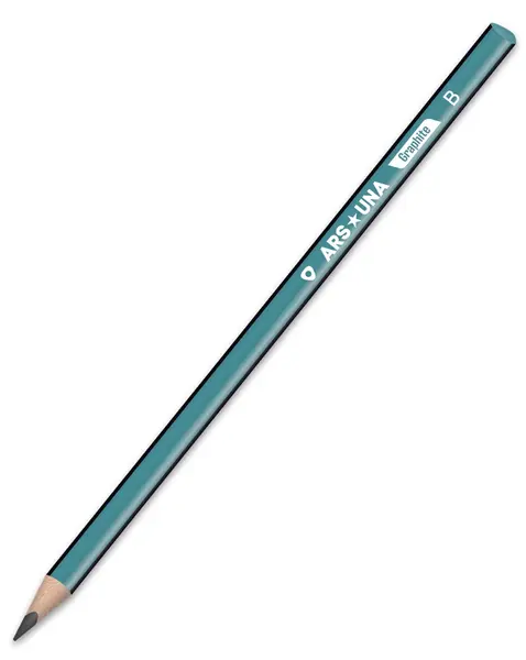 Creion grafit Ars Una - B, negru, liniat