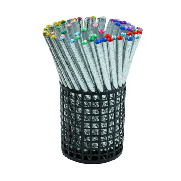 Creion grafit Diamant HB, corp argintiu, acryl