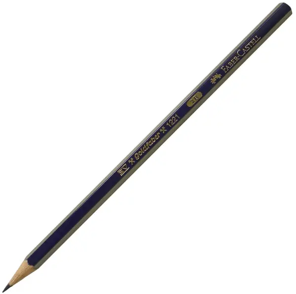 Creion grafit Faber-Castell Goldfaber - 2B, 1221