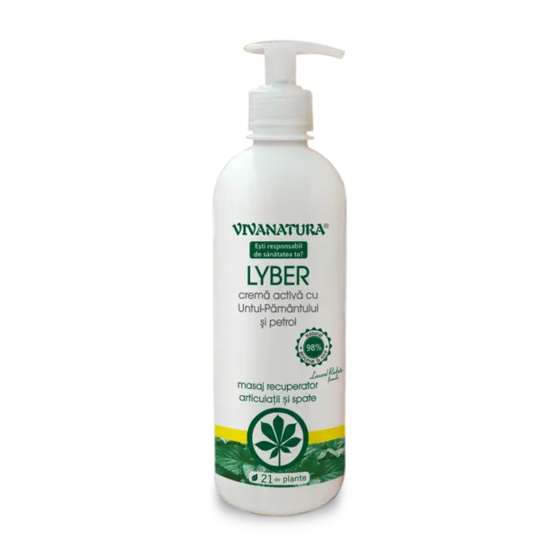 Crema activa cu untul pamantului si petrol Lyber, 500ml, VivaNatura