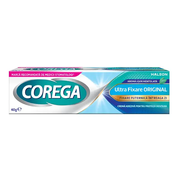 Crema adeziva pentru proteza dentara Ultra Fixare Corega, 40 g, Haleon