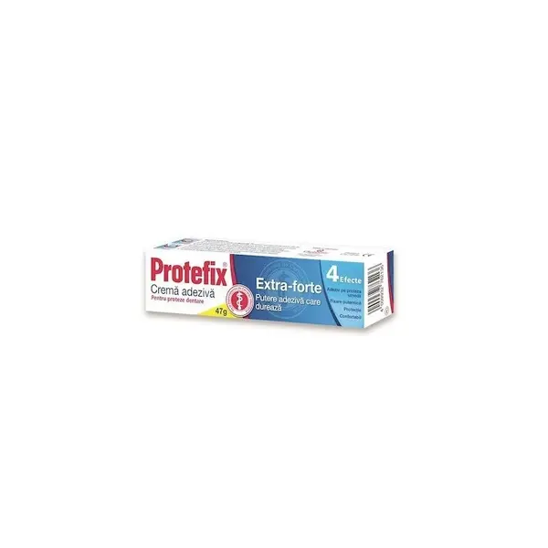 Crema Adeziva, Protefix, pentru Proteza Dentara, Fixare Puternica si Actiune Rapida, 47gr