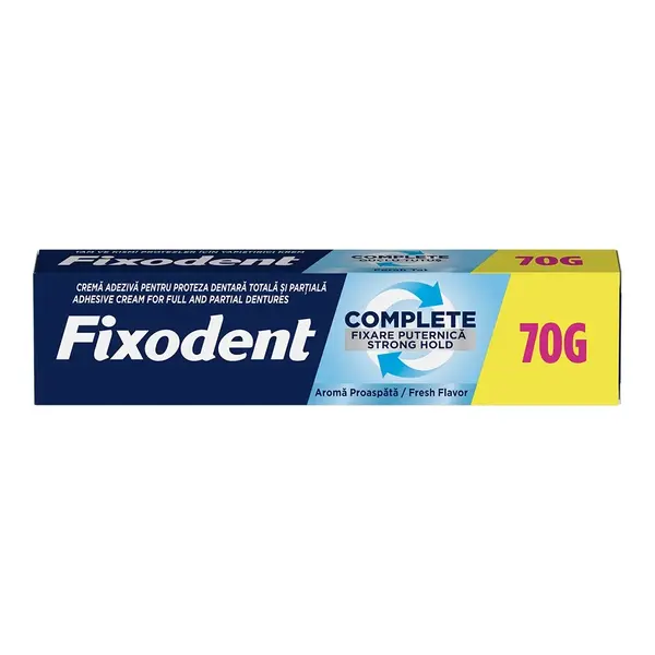 Crema Adeziva Proteza Dentara Complete Fresh, 70g, Fixodent
