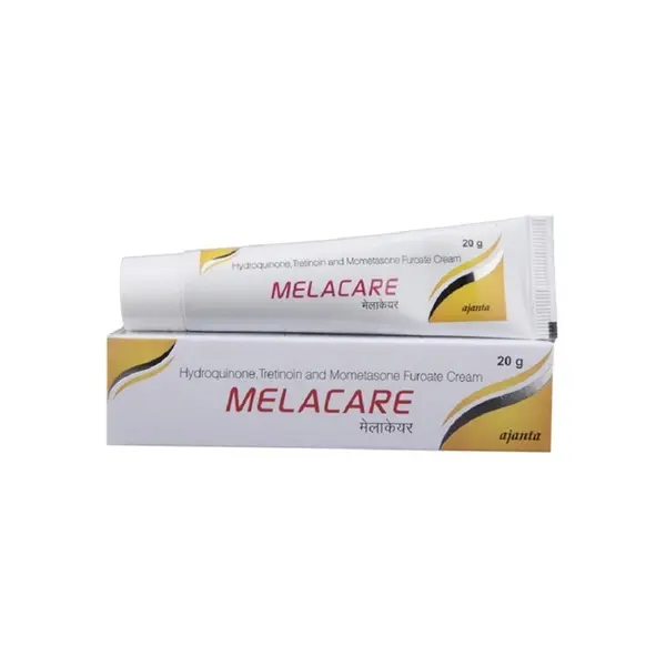 Crema, Ajanta, Melacare Light, Tratament Melasma, cu Hidrochinona 2%, Mometazona 0.1% si Tretinoin 0.025%, 20gr