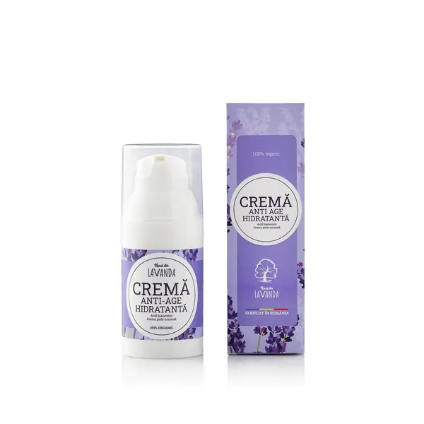 Cremă anti-age cu Acid hialuronic, Nucul Din Lavandă, x 40ml