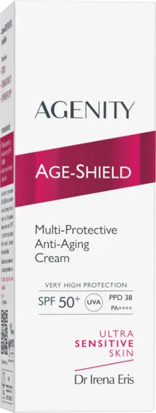 Crema anti-aging Age-Shield Multi-Protective SPF50+, 50ml, Agenity
