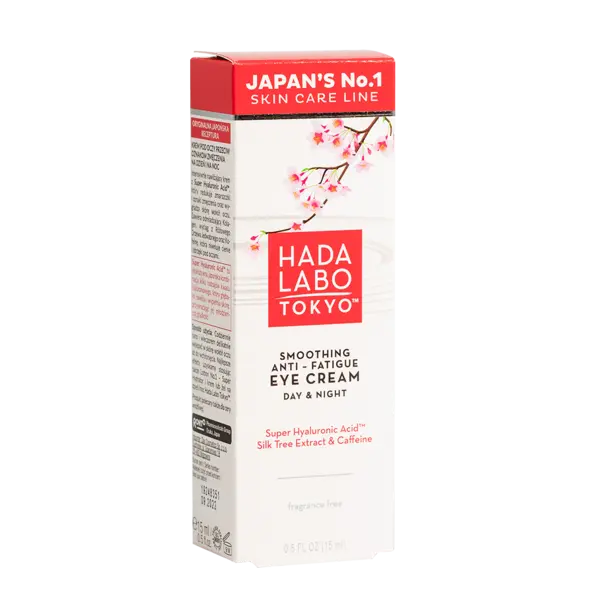 Crema anti-oboseala pentru ochi cu Super Acid Hyaluronic, extract de arbore de matase si cafeina, 15ml, Hada Labo