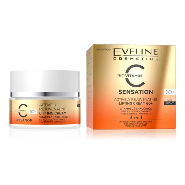 Crema anti-rid 60+ pentru zi si noapte regeneranta, 50ml, Eveline