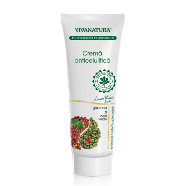 Crema anticelulitica cu gurana si ceai verde, 250ml, VivaNatura