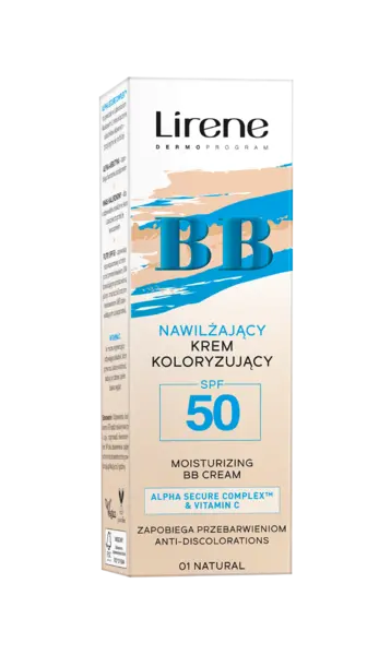 Crema BB hidratanta anti-depigmentare cu SPF50 01 Natural, 30ml, Lirene