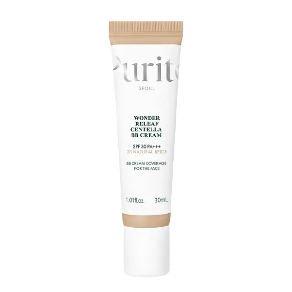 Crema BB multifunctionala cu SPF 30 PA+++, 23 Natural Beige, Wonder Releaf Centella, 30 ml, Purito