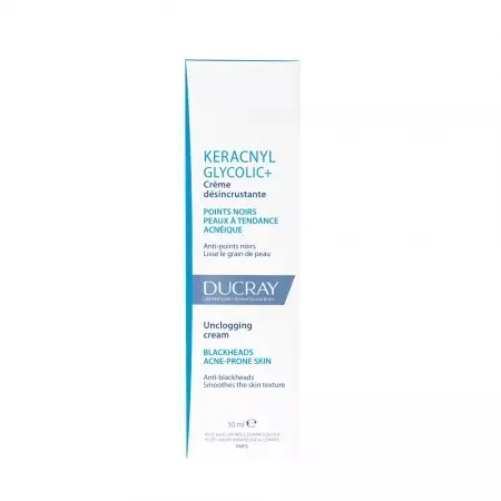 Crema Calmanta Anti-Imperfectiuni pentru Tenul cu Tendinta Acneica Keracnyl Glycolic Control, 30 ml – Ducray