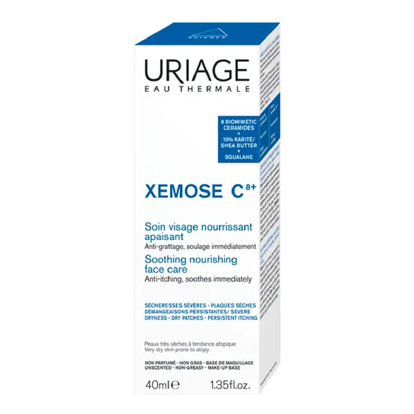 Crema calmanta de fata Xemose C8+, 40 ml, Uriage